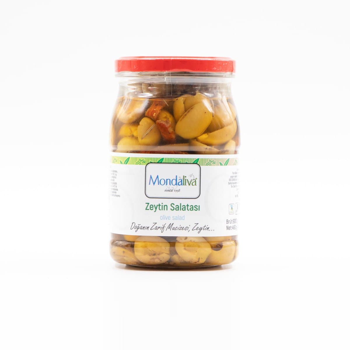 Zeytin salatası, cam kavanoz